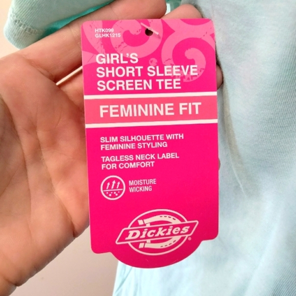 NWT Dickies Logo Light Blue T-Shirt Sz XL - Picture 4 of 7